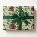 Carol Book Stack Wrapping Paper