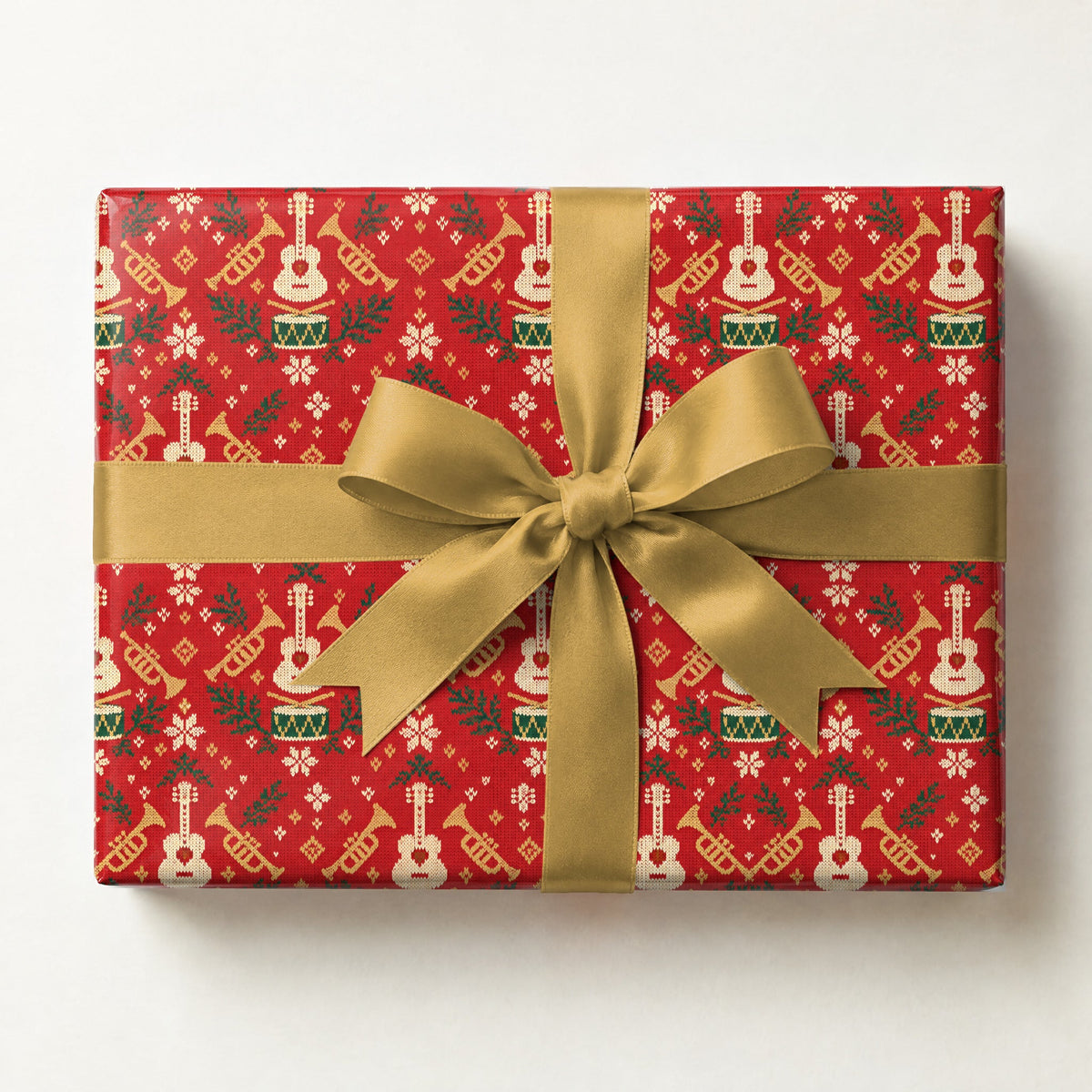 Ugly Sweater Band Icons Wrapping Paper