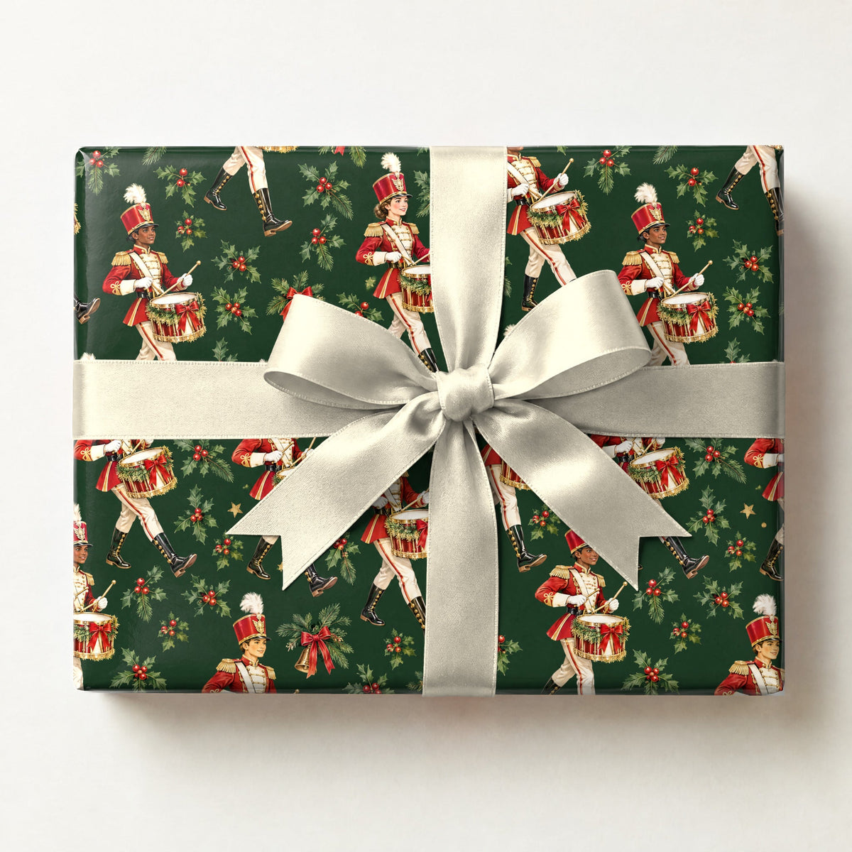 Tinsel Drumline March Wrapping Paper