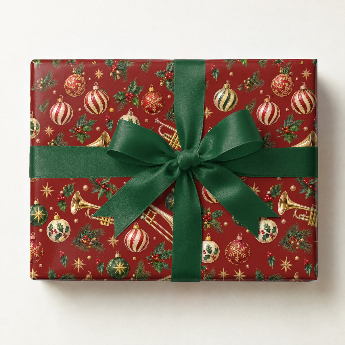 Brass and Baubles Wrapping Paper