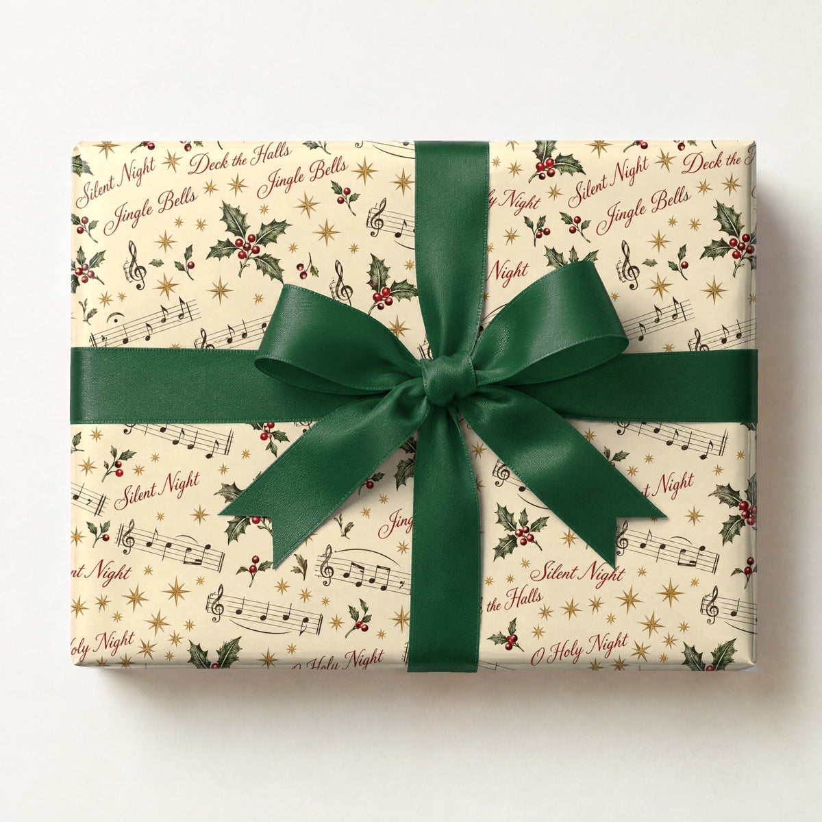 Christmas Carol Sheet Music Wrapping Paper