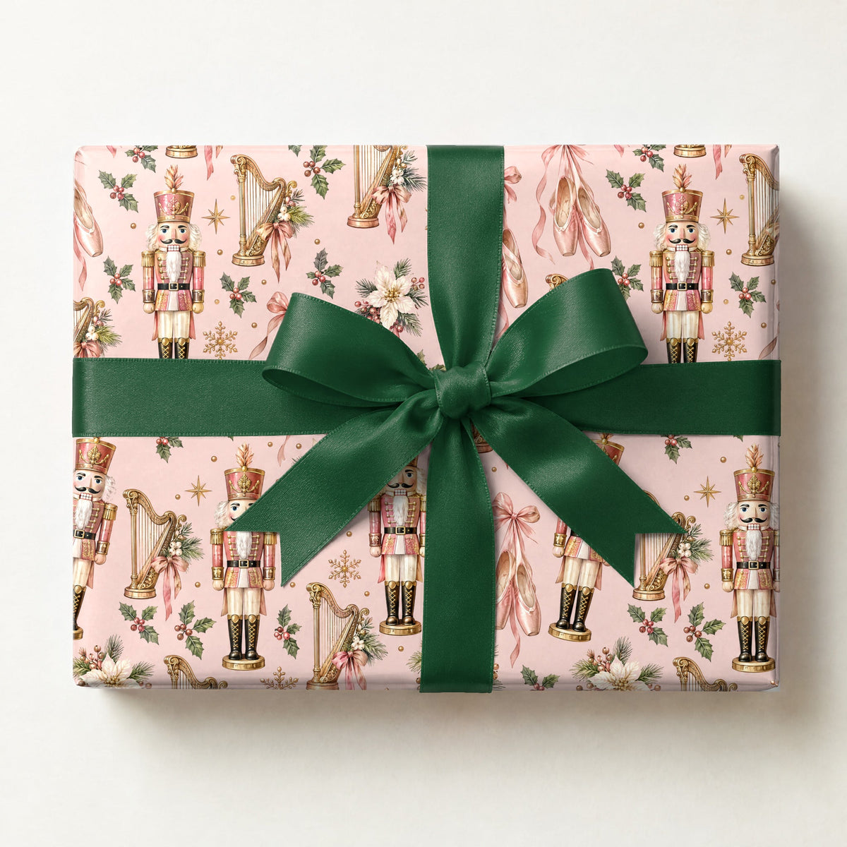 Nutcracker Ballet Blush Wrapping Paper