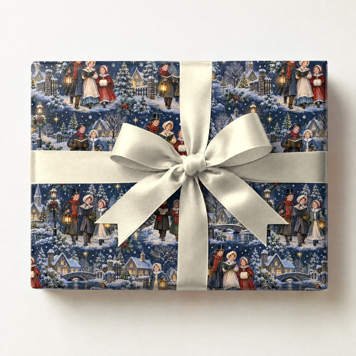 Carolers Lantern Walk Wrapping Paper