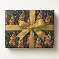 Upright Bass and Tinsel Wrapping Paper
