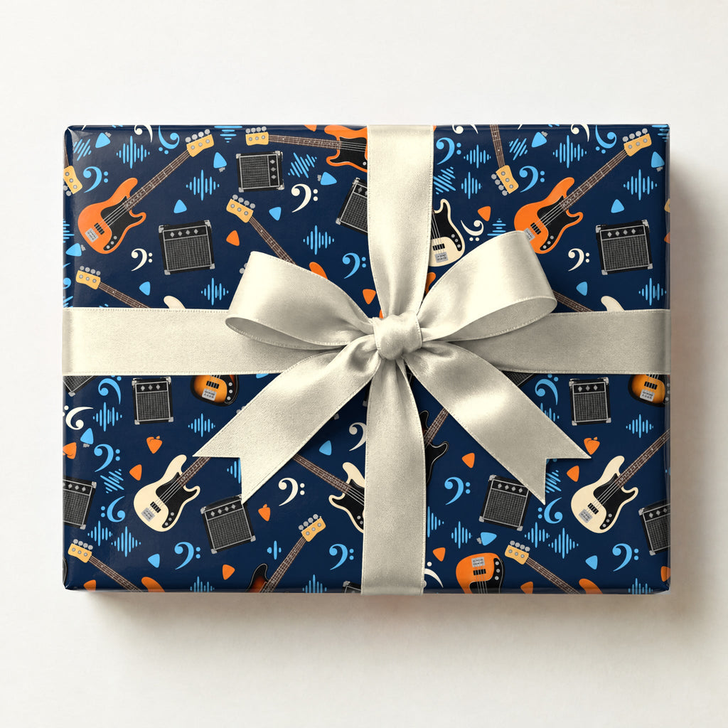 Bass Guitar Wrapping Paper