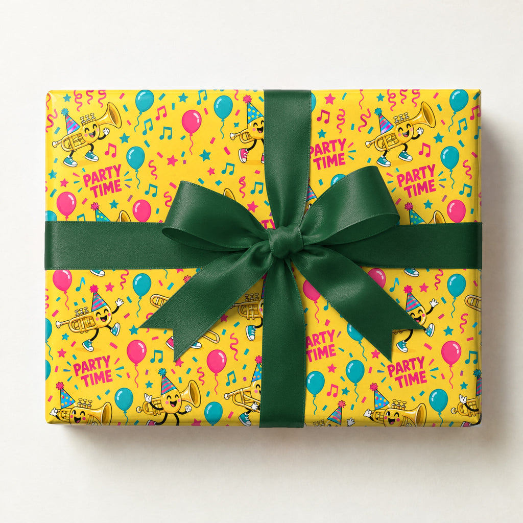 Birthday Brass Band Wrapping Paper