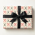 Drumstick Candy Cane Cross Wrapping Paper