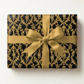 Obsidian Trumpet Damask Wrapping Paper