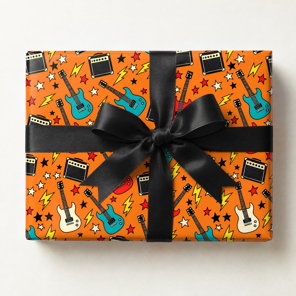 Guitar and Amp Rock Wrapping Paper