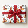 Golden Retriever Guitar Christmas Wrapping Paper