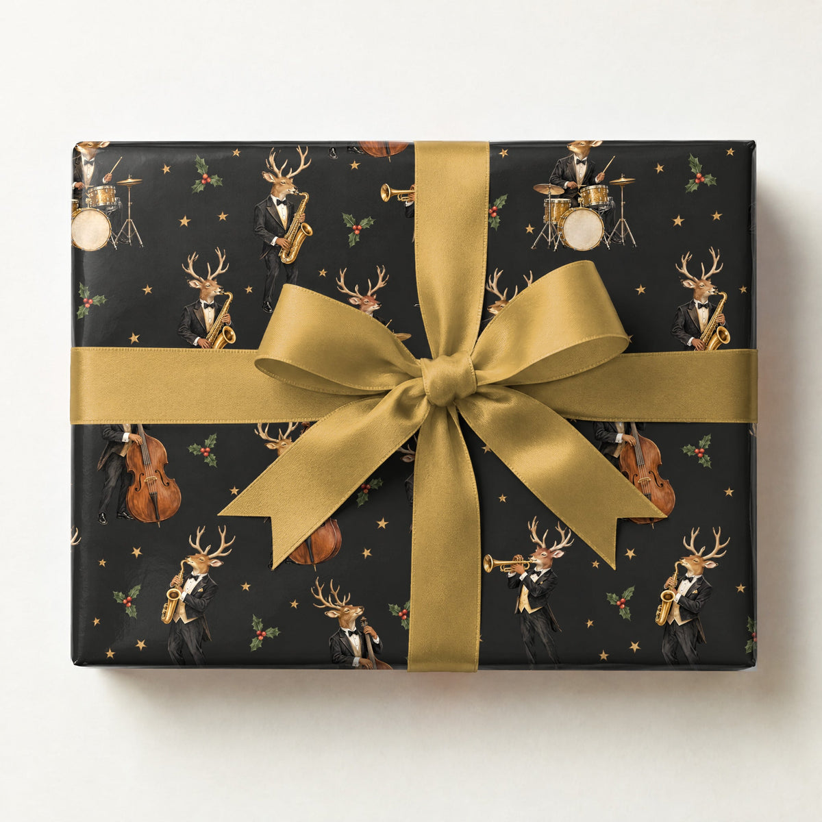 Reindeer Jazz Quartet Wrapping Paper