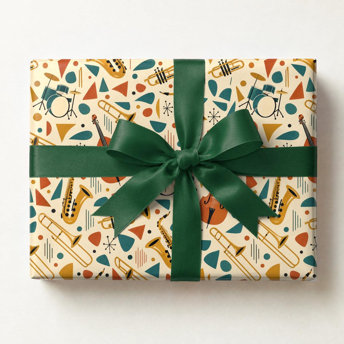 Mid-Century Jazz Band Wrapping Paper
