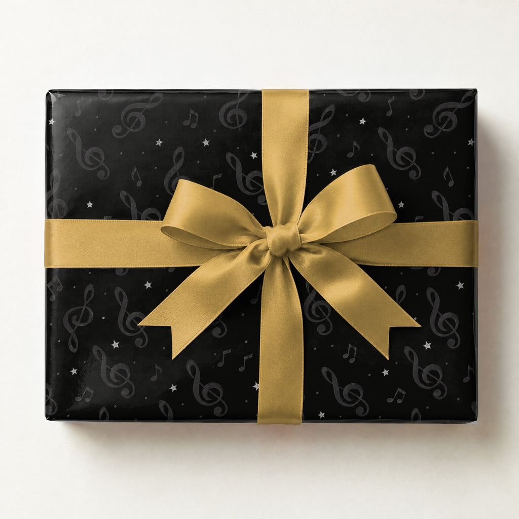 Noir Treble Hush Wrapping Paper