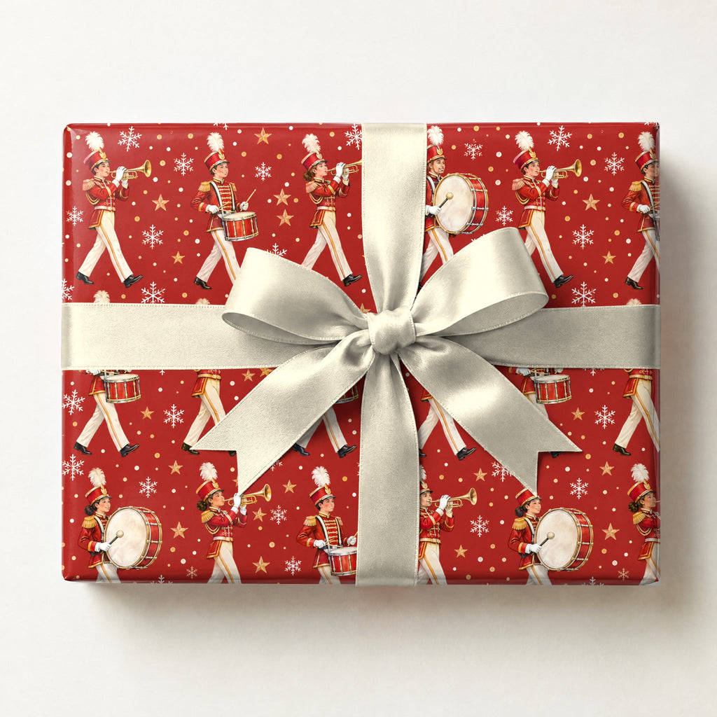 Holiday Marching Band Parade Wrapping Paper
