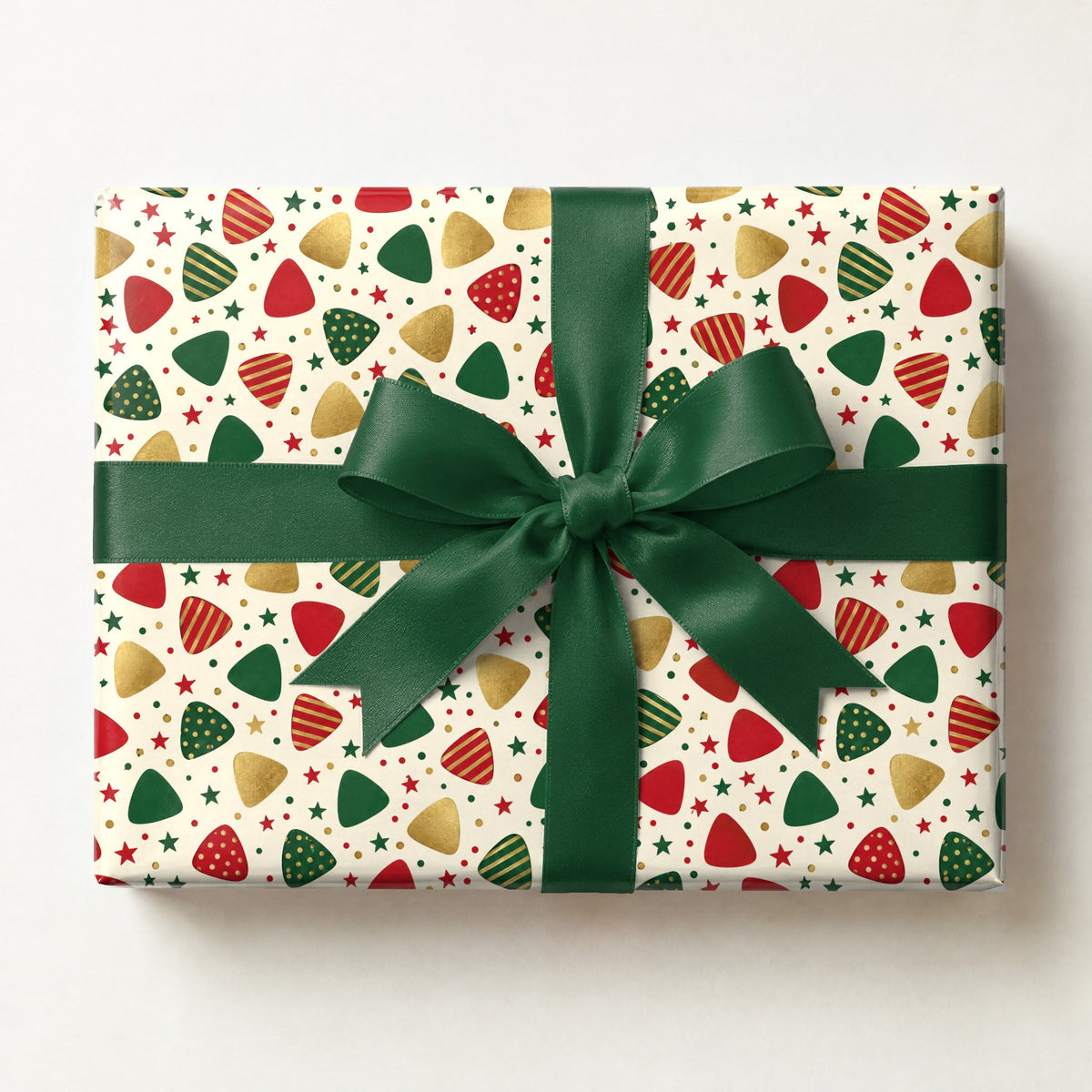 Guitar Pick Confetti Holiday Wrapping Paper