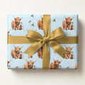 Highland Cow Fiddle Christmas Wrapping Paper