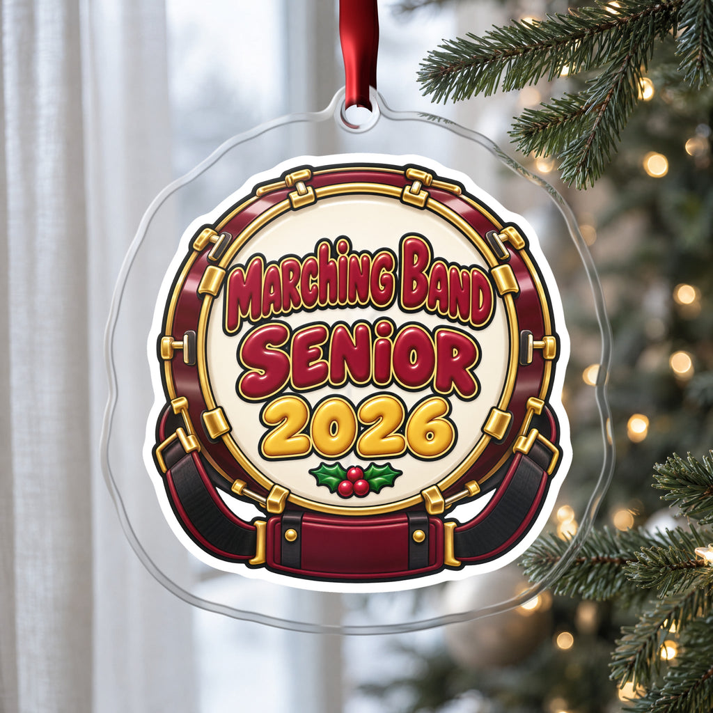 Marching Band Senior 2026 Christmas Ornament