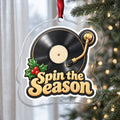 Spin the Season Vinyl Record Christmas Ornament