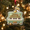 Future Piano Star Christmas Ornament