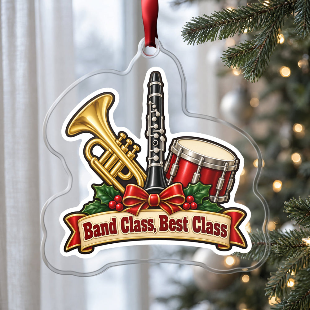 Band Class, Best Class School Band Christmas Ornament
