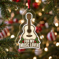 For My Music Lover Acoustic Guitar Christmas Ornament