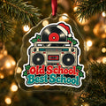 Old School, Best School Boombox Christmas Ornament