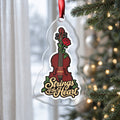 Strings of the Heart Violin Christmas Ornament