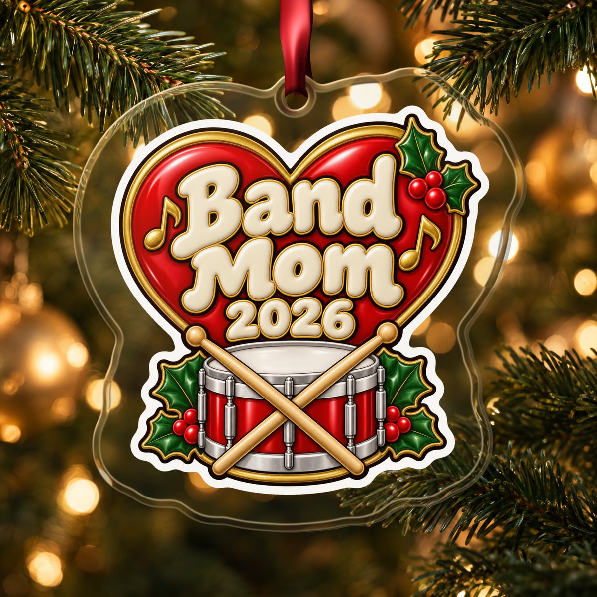Band Mom 2026 Christmas Ornament