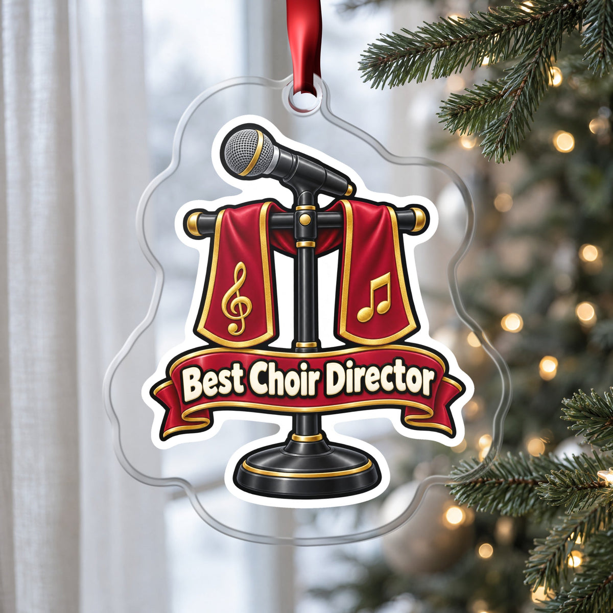 Best Choir Director Christmas Ornament