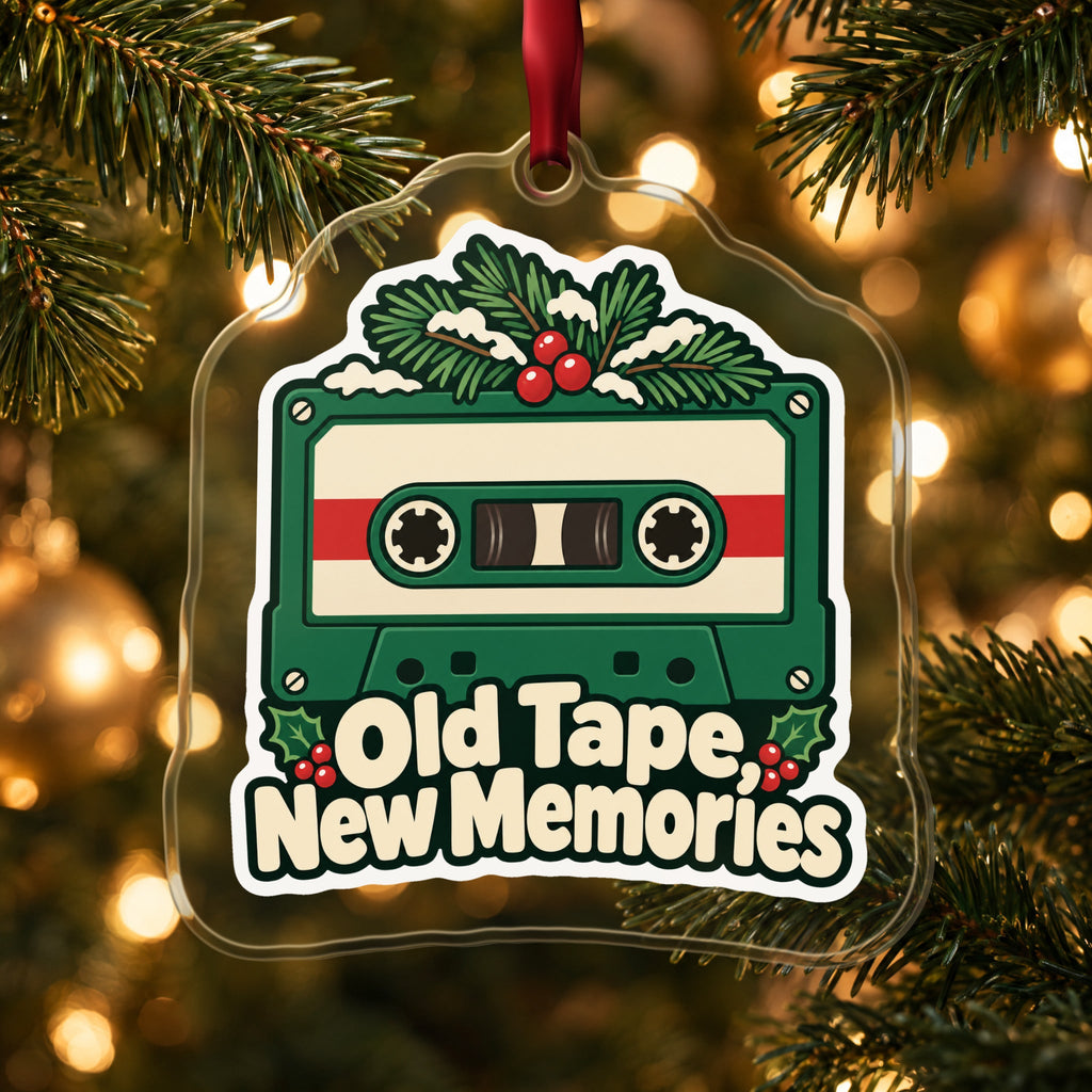 Old Tape, New Memories Cassette Christmas Ornament
