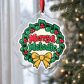 Merry & Melodic Music Note Wreath Christmas Ornament