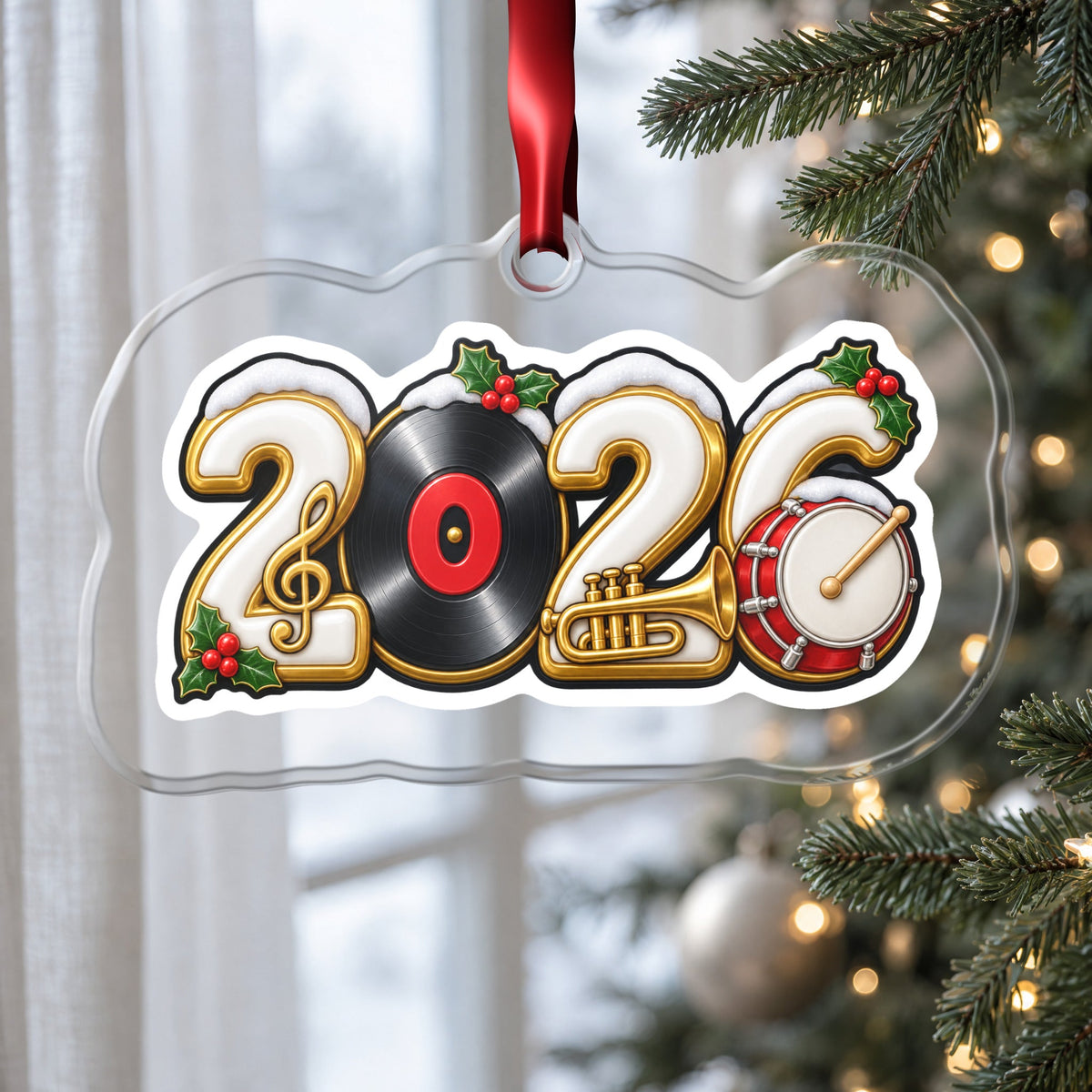 2026 Music Lover Christmas Ornament