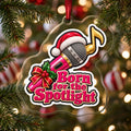 Born for the Spotlight Karaoke Mic Christmas Ornament
