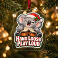 Hang Loose, Play Loud Koala Bongo Christmas Ornament