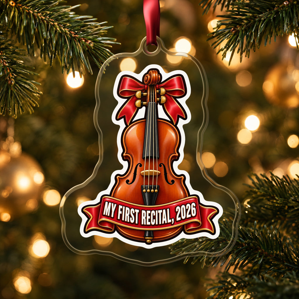 My First Violin Recital 2026 Christmas Ornament