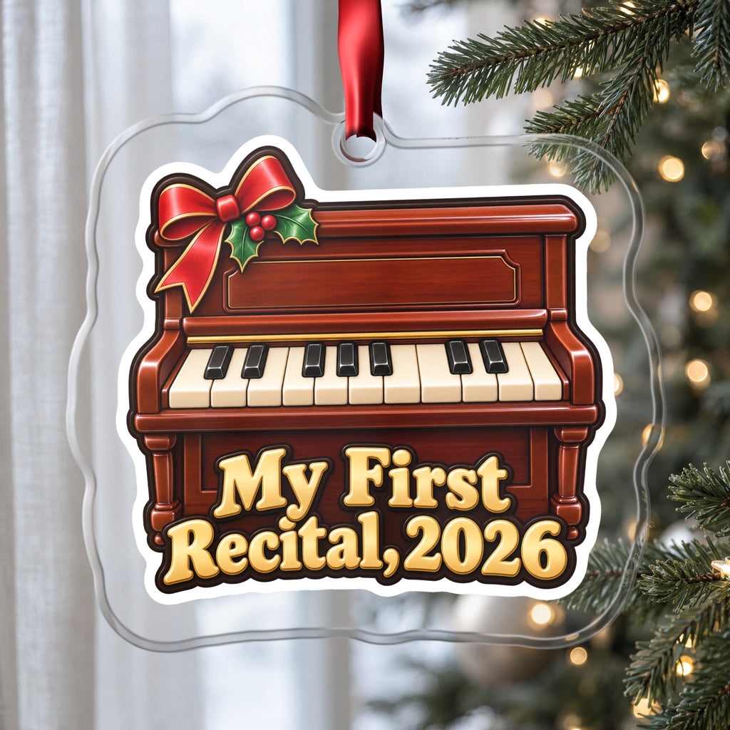 My First Piano Recital 2026 Christmas Ornament