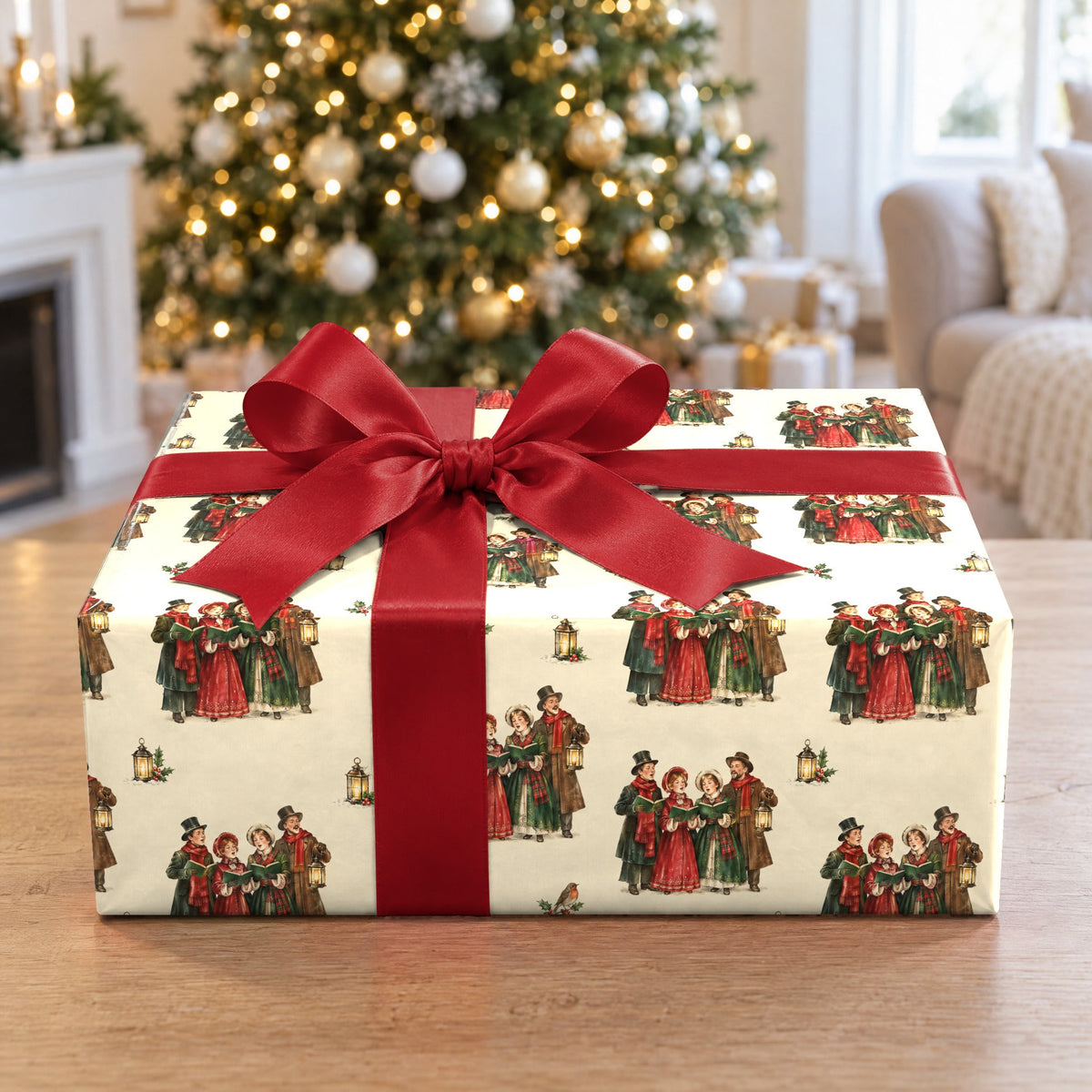 Caroling Quartet Wrapping Paper