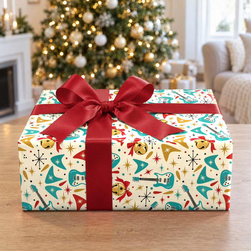 Jingle Bell Rock Retro Wrapping Paper
