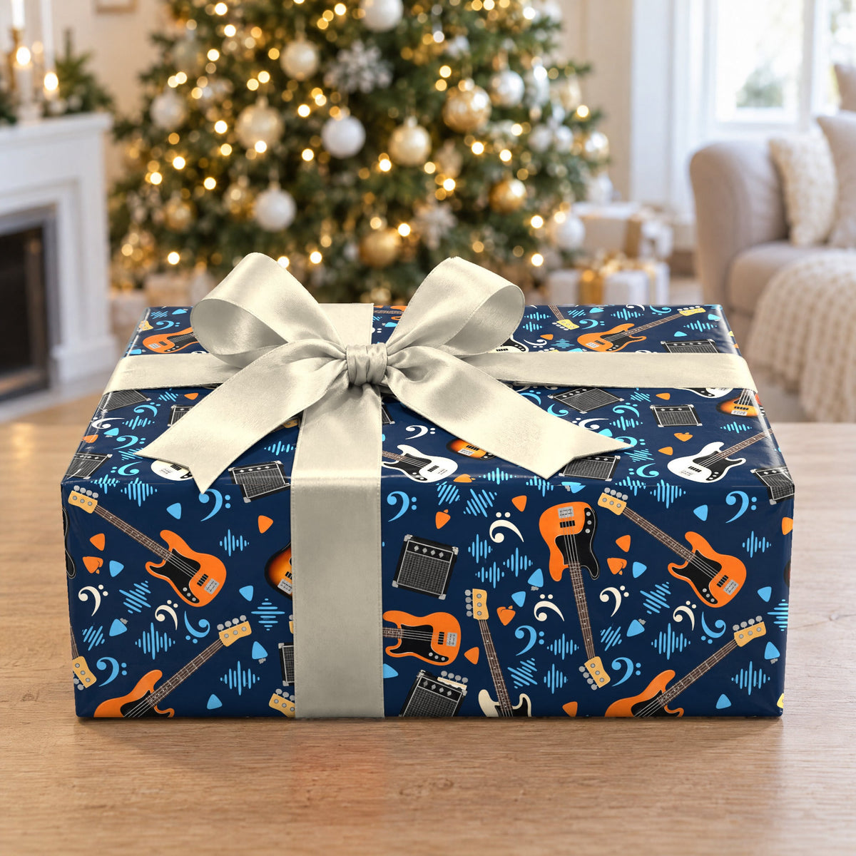 Bass Guitar Wrapping Paper