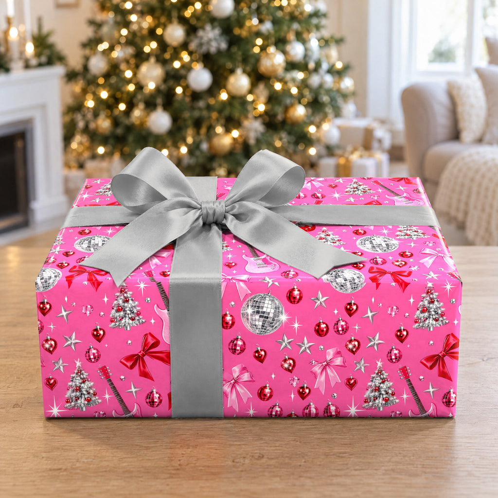 Pinkmas Disco Wrapping Paper