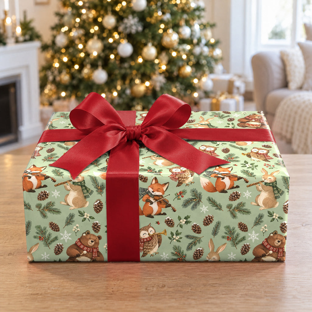 Woodland Winter Band Wrapping Paper