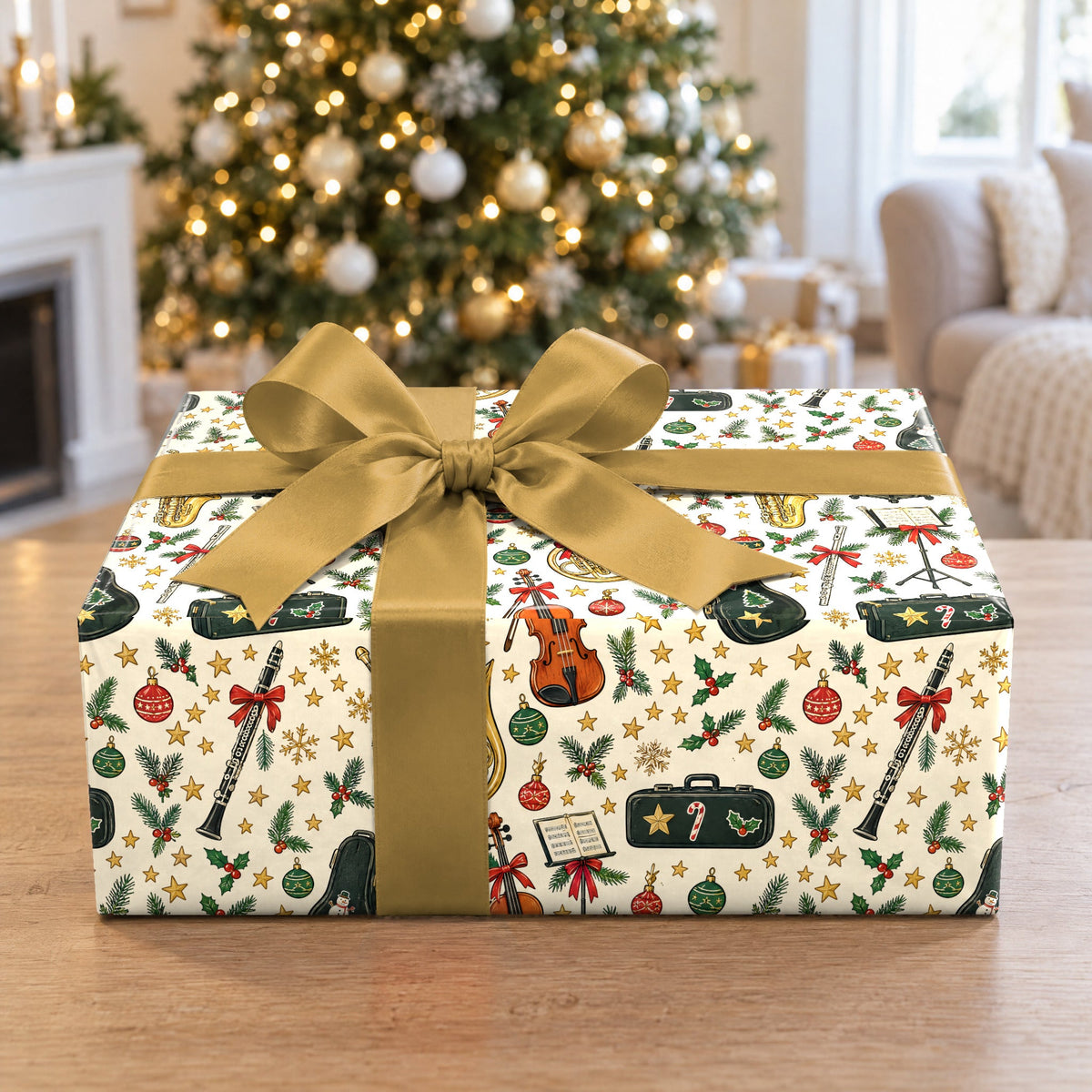Band Kid Holiday Concert Wrapping Paper