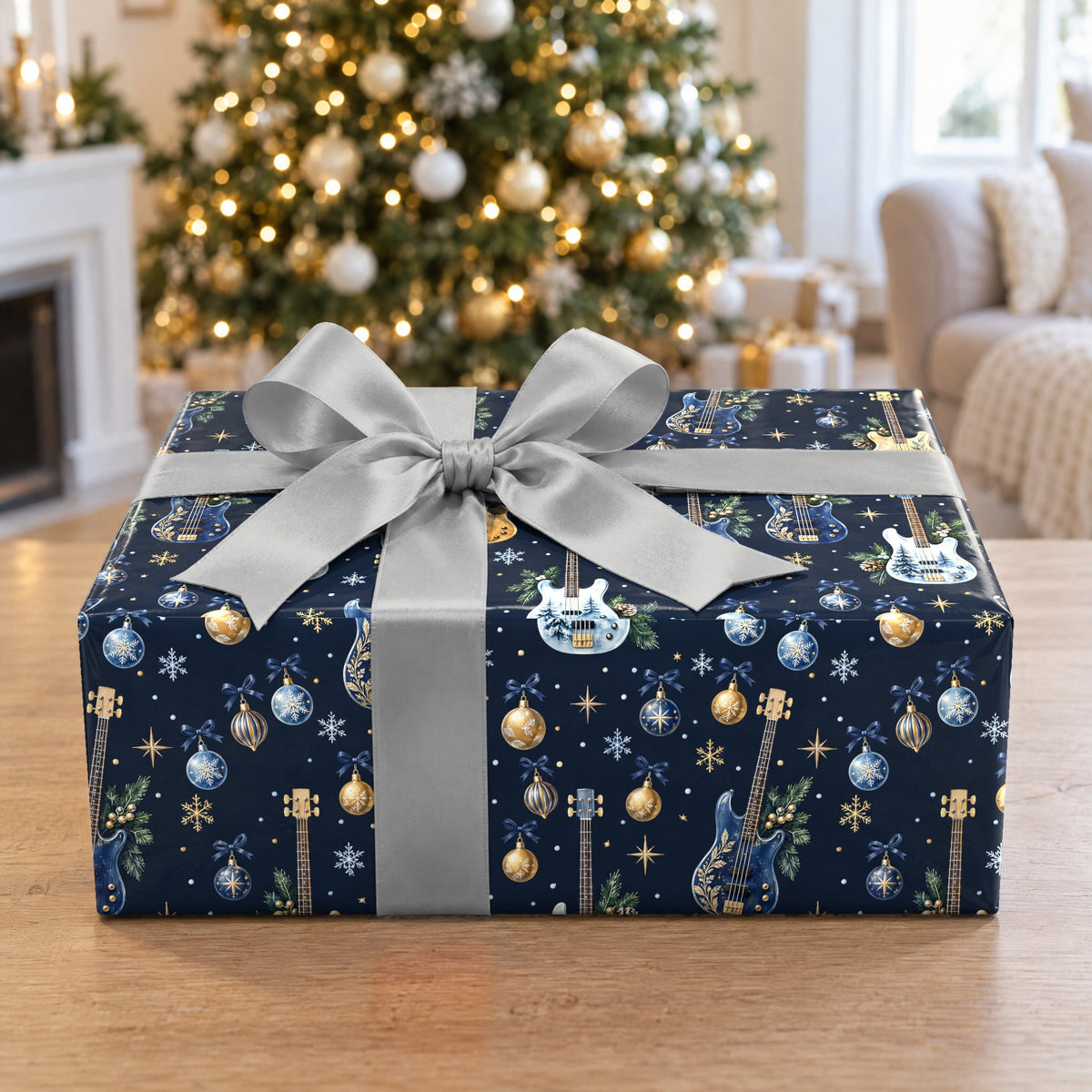 Bass Drop Christmas Wrapping Paper