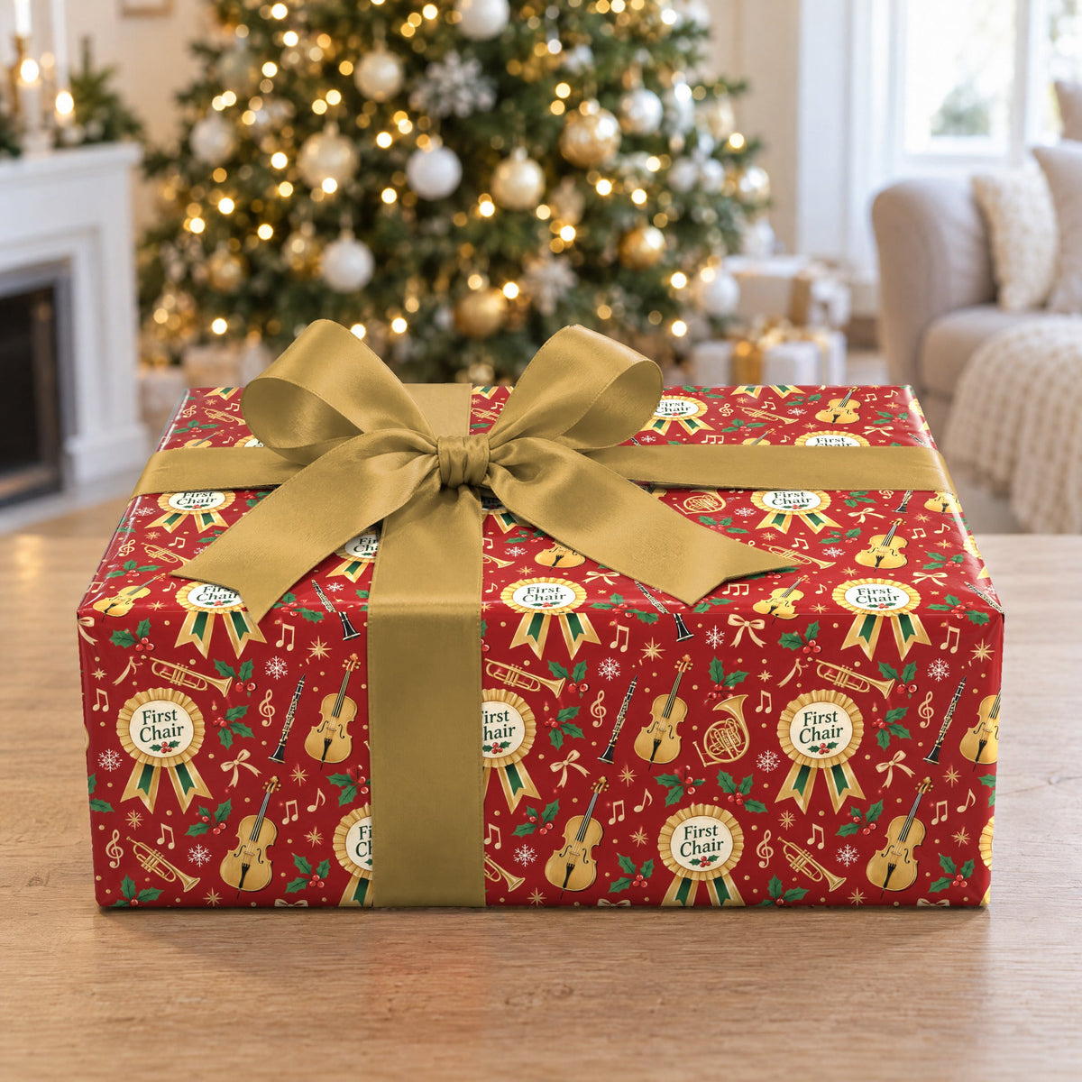 First Chair Christmas Wrapping Paper