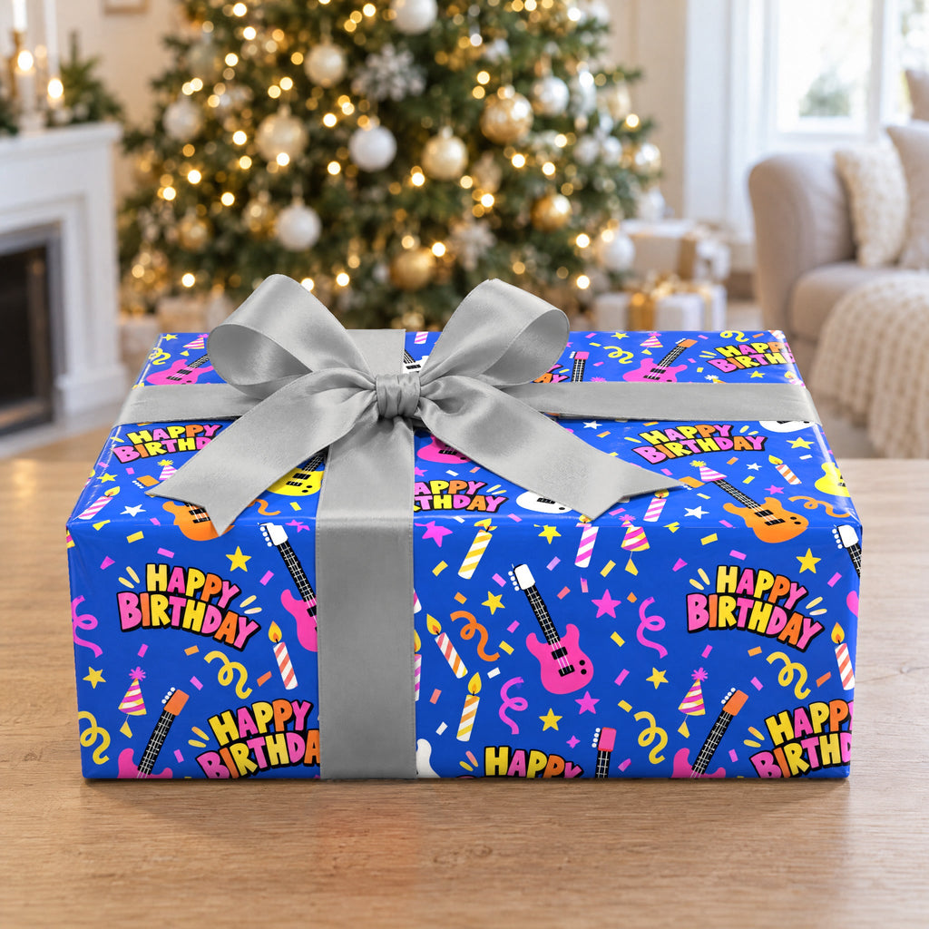 Happy Birthday Rock Star Wrapping Paper