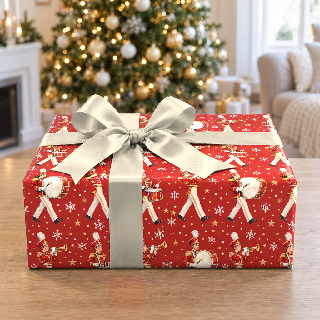 Holiday Marching Band Parade Wrapping Paper