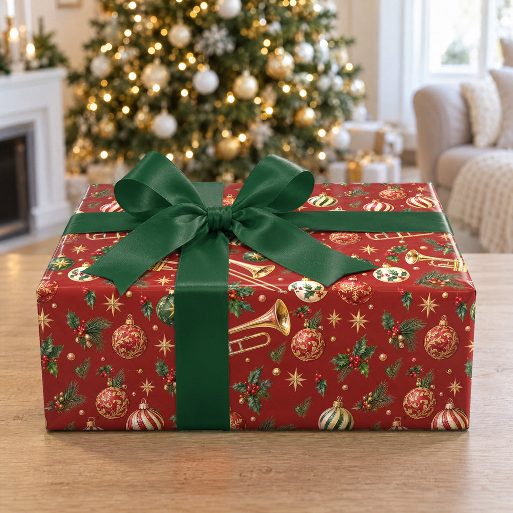 Brass and Baubles Wrapping Paper