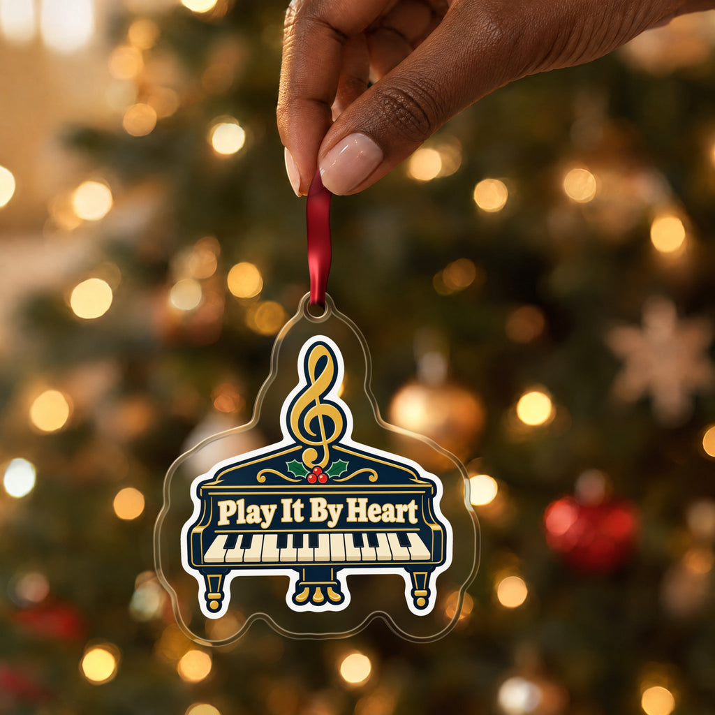 Play It By Heart Grand Piano Christmas Ornament