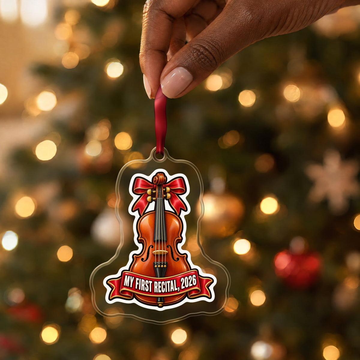 My First Violin Recital 2026 Christmas Ornament