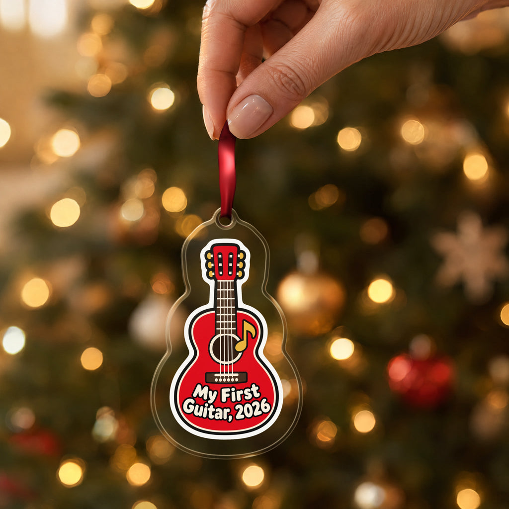 My First Guitar 2026 Christmas Ornament